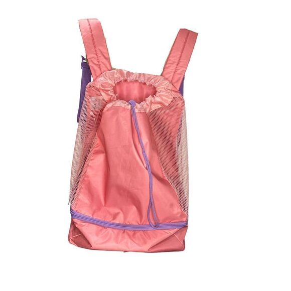 Thirty One Ultimate Summer Backpack Pink Colorblock Mesh Cooler Cinch - Picture 1 of 9